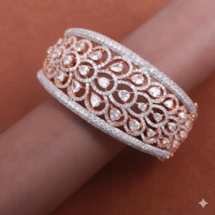Rose Gold & Rhodium Plated CZ Bracelet