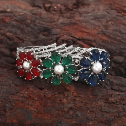 White & Rhodium Plated CZ Bracelet