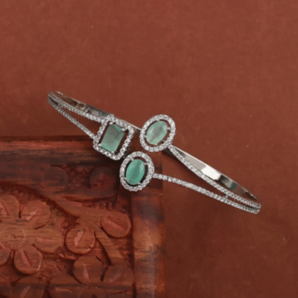 White & Rhodium Plated CZ Bracelet