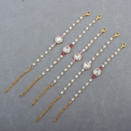 Gold Plated Kundan Bracelet