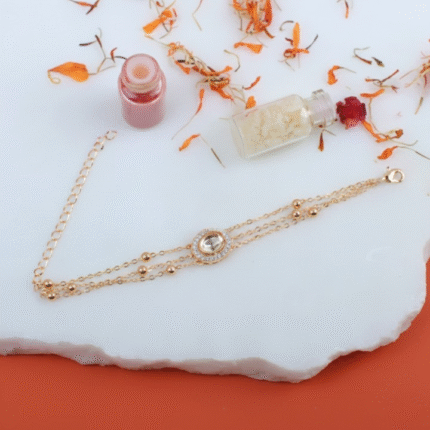 Gold Plated Kundan Bracelet