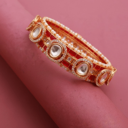 Gold Kundan Embellished Bracelet