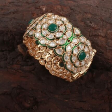 Gold Plated Kundan Bracelet